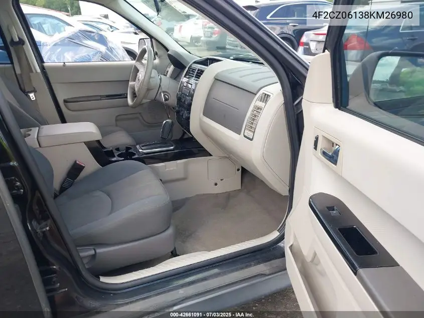 2008 Mazda Tribute S Sport VIN: 4F2CZ06138KM26980 Lot: 42661091