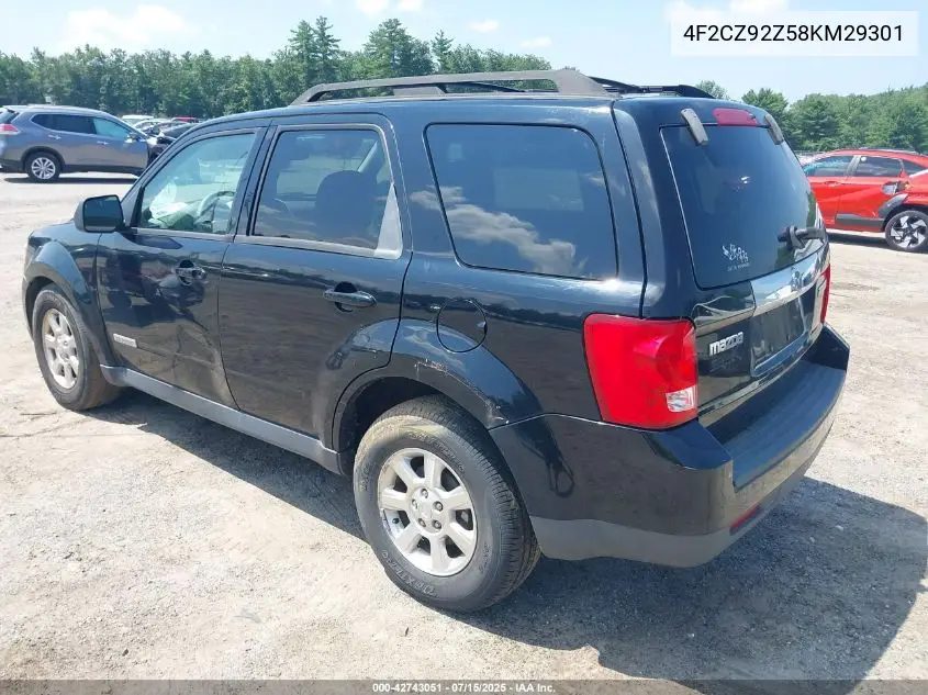 2008 Mazda Tribute I Touring VIN: 4F2CZ92Z58KM29301 Lot: 42743051