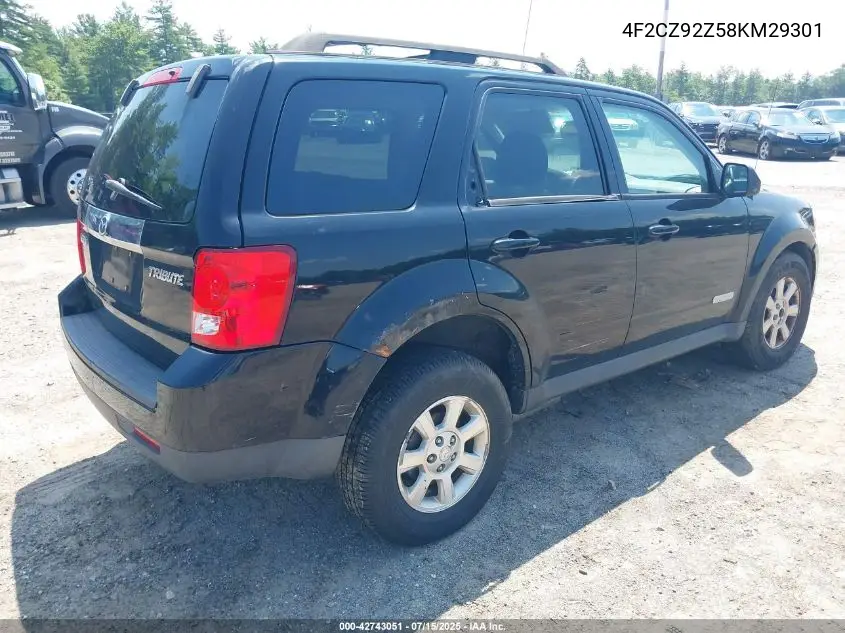 2008 Mazda Tribute I Touring VIN: 4F2CZ92Z58KM29301 Lot: 42743051