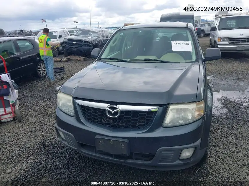 2009 Mazda Tribute I Sport VIN: 4F2CZ02749KM09455 Lot: 41807720