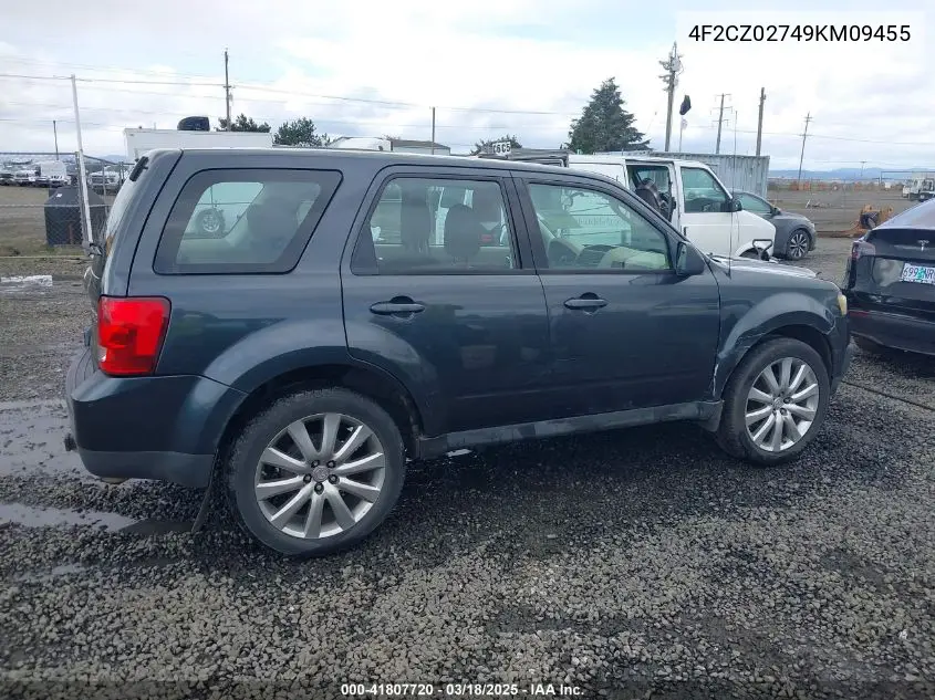 2009 Mazda Tribute I Sport VIN: 4F2CZ02749KM09455 Lot: 41807720