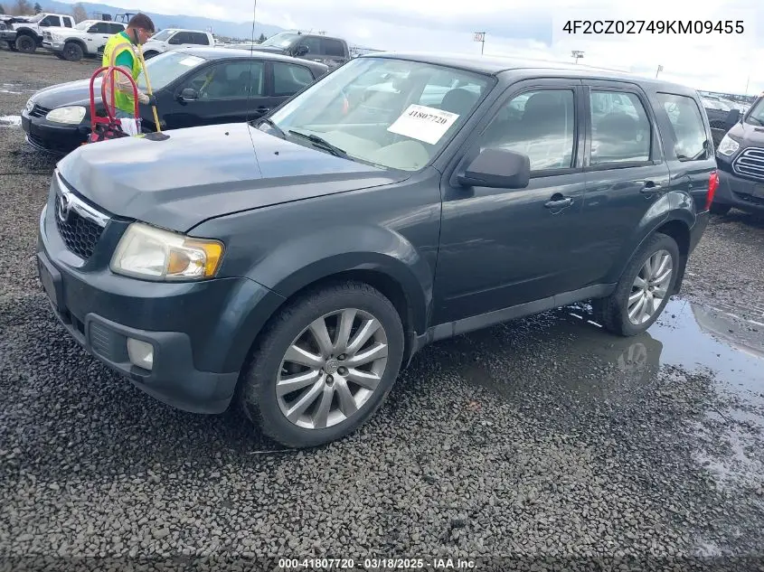 2009 Mazda Tribute I Sport VIN: 4F2CZ02749KM09455 Lot: 41807720