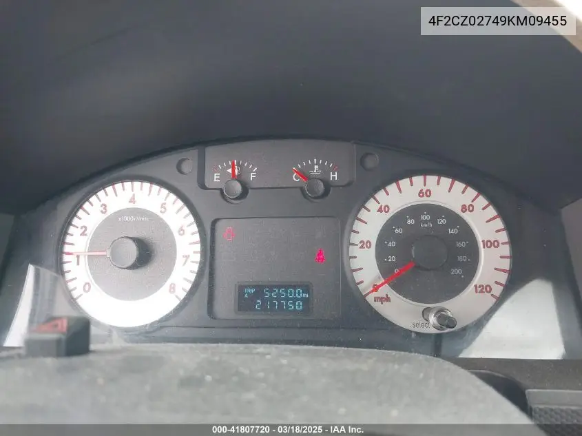 2009 Mazda Tribute I Sport VIN: 4F2CZ02749KM09455 Lot: 41807720