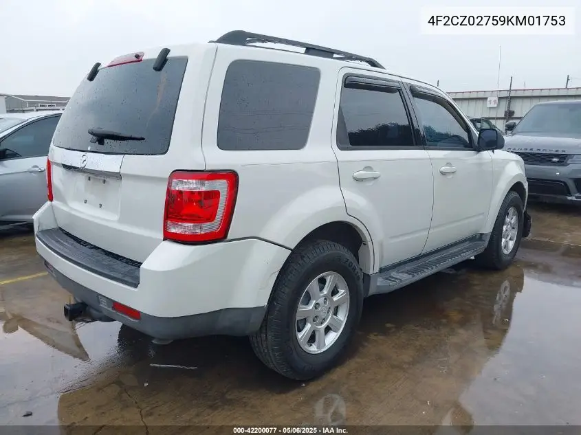 2009 Mazda Tribute I Sport VIN: 4F2CZ02759KM01753 Lot: 42200077