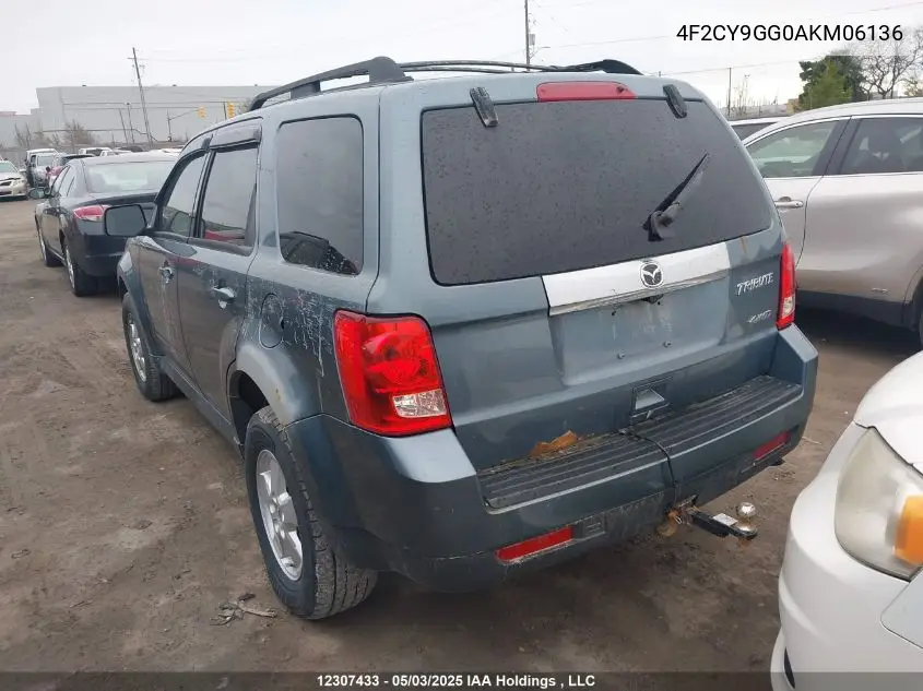 4f2cy9gg0akm06136 4F2CY9GG0AKM06136 2010 Mazda Tribute Gs V6/Gt V6/Gx V6