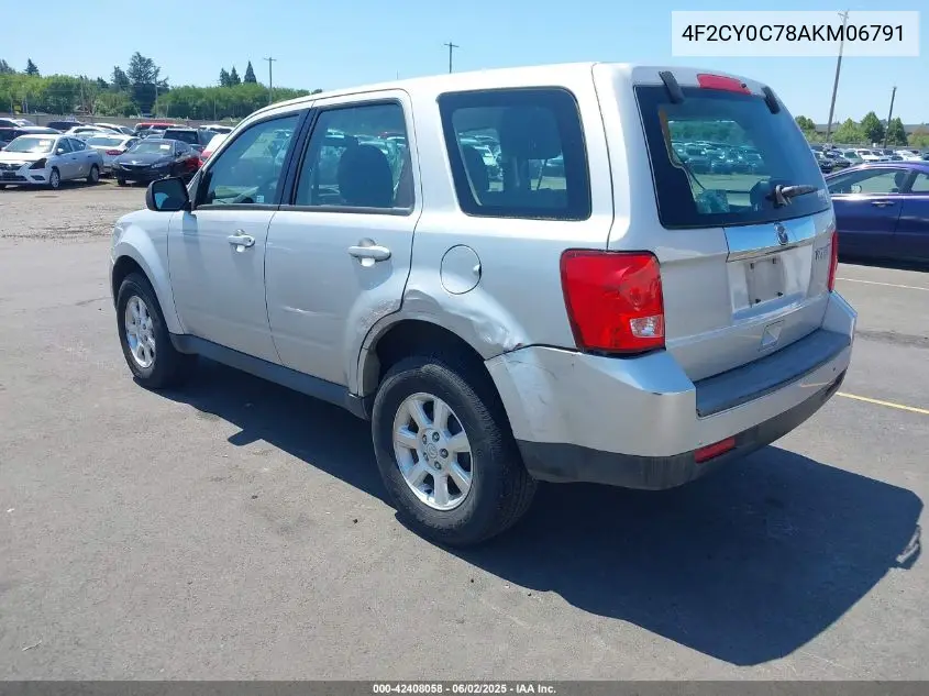 2010 Mazda Tribute I Sport VIN: 4F2CY0C78AKM06791 Lot: 42408058