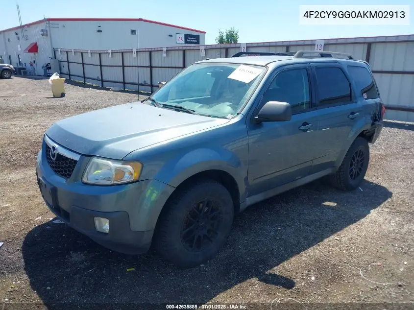 2010 Mazda Tribute S Grand Touring VIN: 4F2CY9GG0AKM02913 Lot: 42635885
