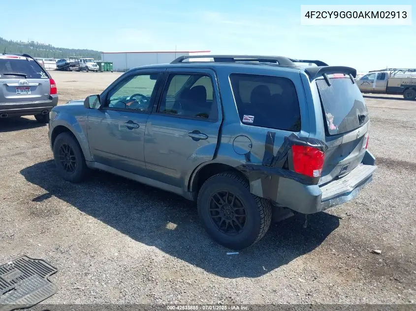 2010 Mazda Tribute S Grand Touring VIN: 4F2CY9GG0AKM02913 Lot: 42635885