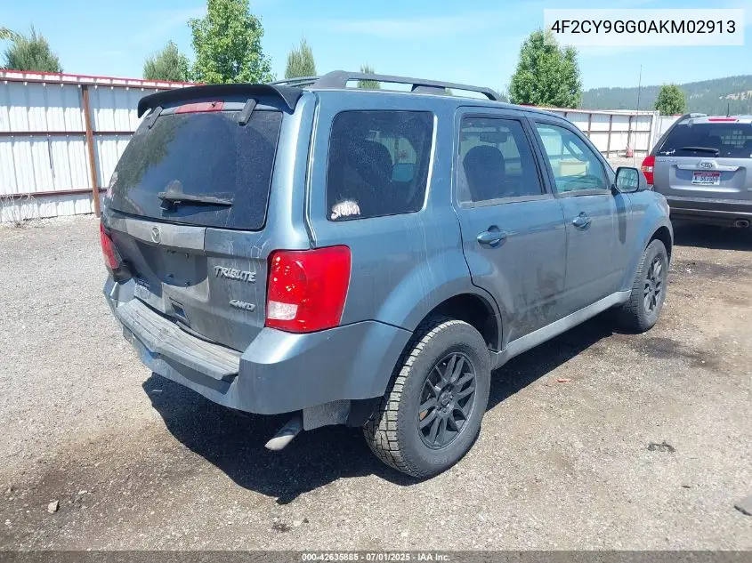 2010 Mazda Tribute S Grand Touring VIN: 4F2CY9GG0AKM02913 Lot: 42635885
