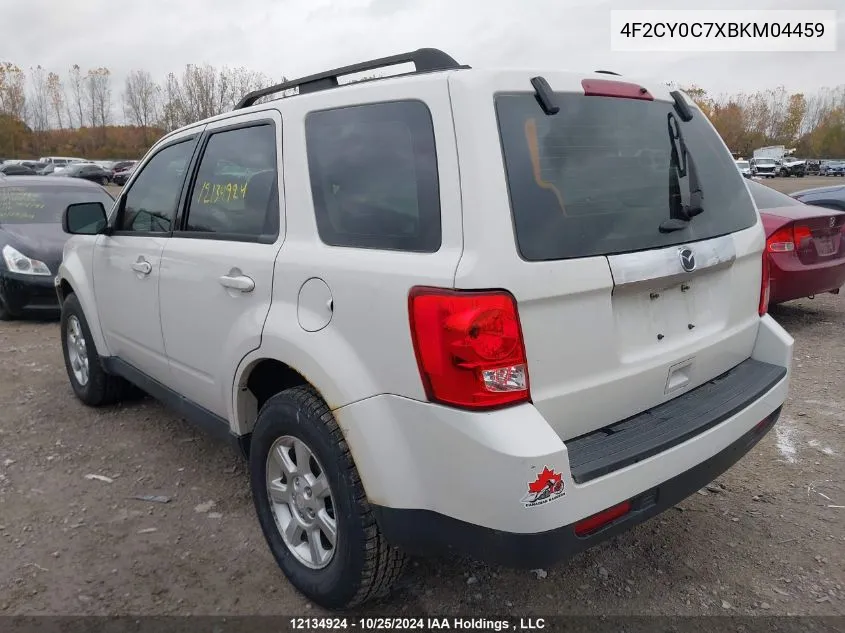 2011 Mazda Tribute VIN: 4F2CY0C7XBKM04459 Lot: 12134924