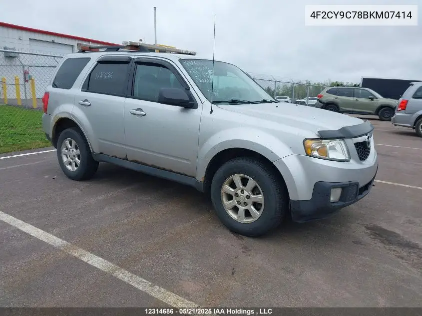 2011 Mazda Tribute I VIN: 4F2CY9C78BKM07414 Lot: 12314686