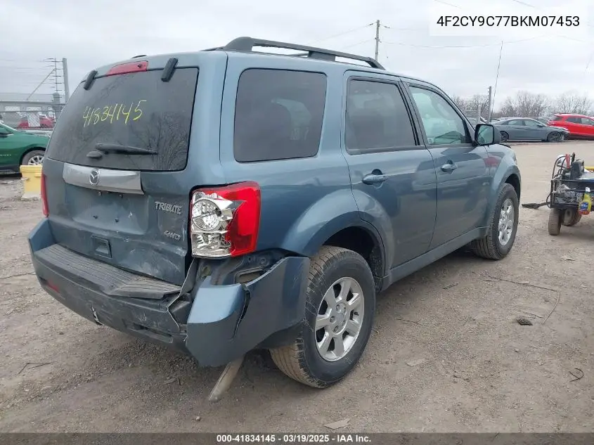 2011 Mazda Tribute I Grand Touring VIN: 4F2CY9C77BKM07453 Lot: 41834145