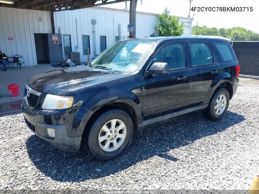2011 Mazda Tribute I Sport VIN: 4F2CY0C78BKM03715 Lot: 42308440