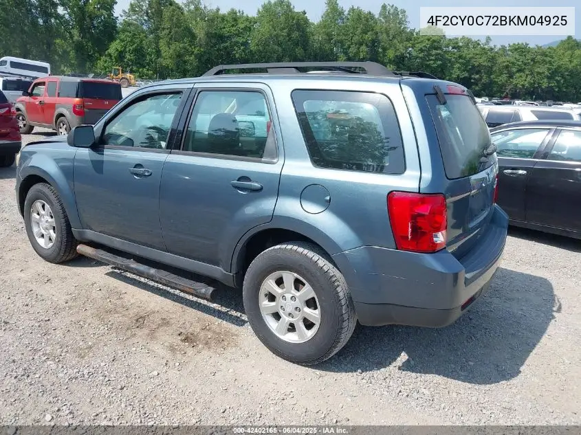 2011 Mazda Tribute I Sport VIN: 4F2CY0C72BKM04925 Lot: 42402165
