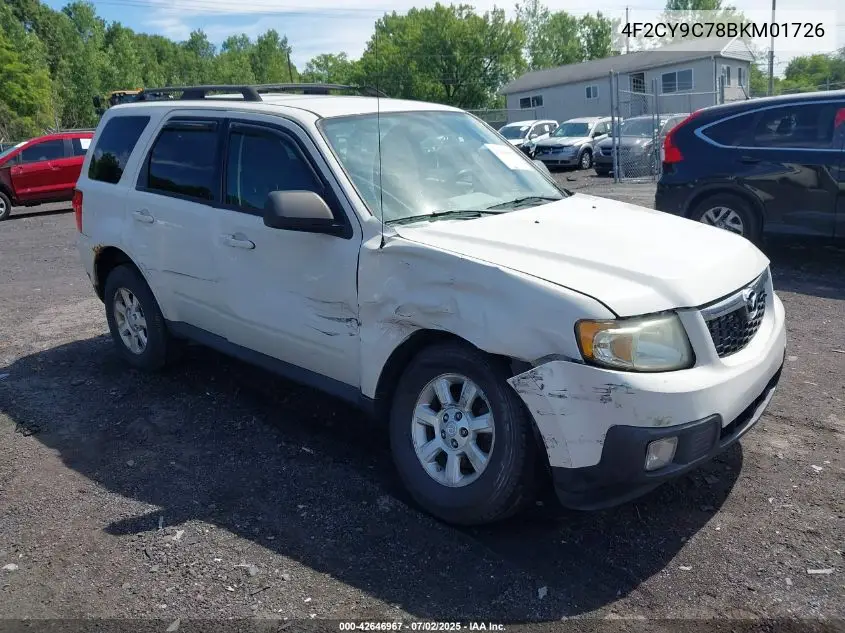 2011 Mazda Tribute I Touring VIN: 4F2CY9C78BKM01726 Lot: 42646967