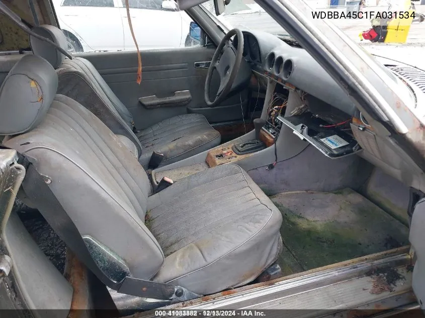 1985 Mercedes-Benz 380 Sl VIN: WDBBA45C1FA031534 Lot: 41083882