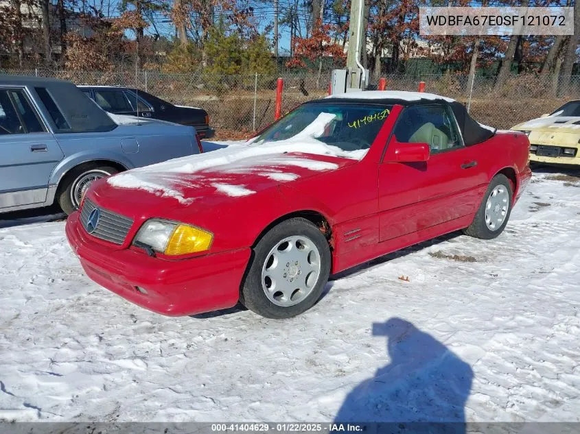 1995 Mercedes-Benz Sl 500 VIN: WDBFA67E0SF121072 Lot: 41404629