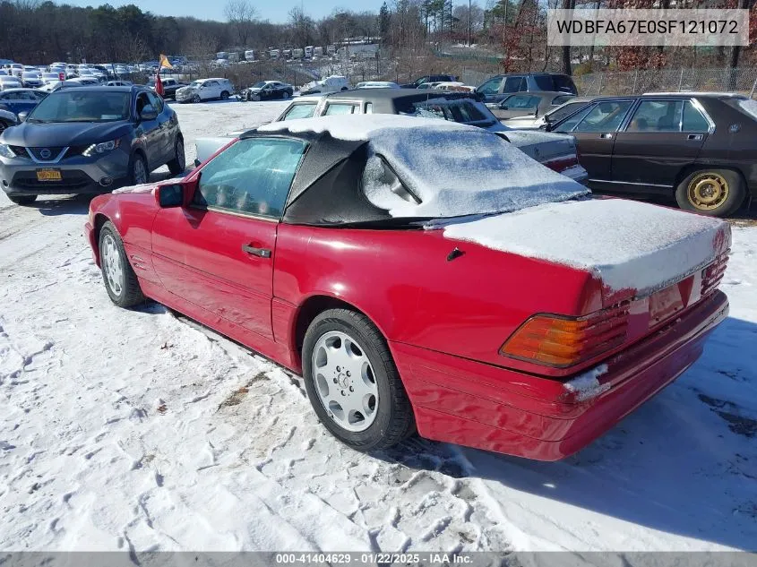 1995 Mercedes-Benz Sl 500 VIN: WDBFA67E0SF121072 Lot: 41404629