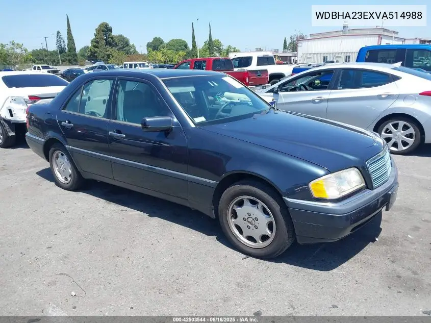 1997 Mercedes-Benz C 230 VIN: WDBHA23EXVA514988 Lot: 42503544