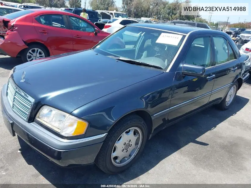 1997 Mercedes-Benz C 230 VIN: WDBHA23EXVA514988 Lot: 42503544