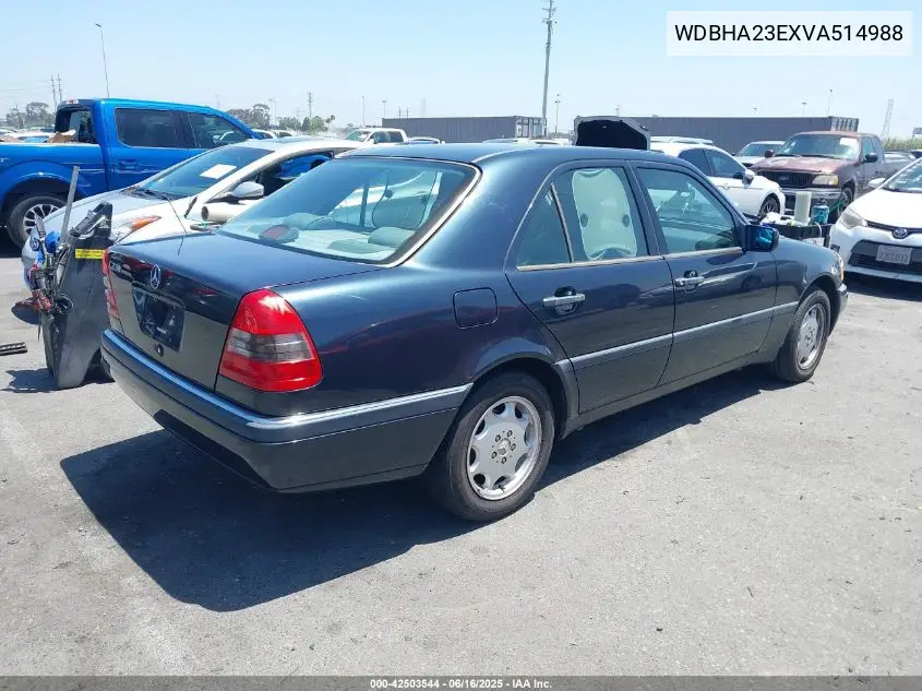 1997 Mercedes-Benz C 230 VIN: WDBHA23EXVA514988 Lot: 42503544