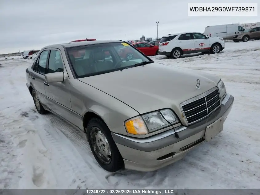 1998 Mercedes-Benz C 280 VIN: WDBHA29G0WF739871 Lot: 12246722