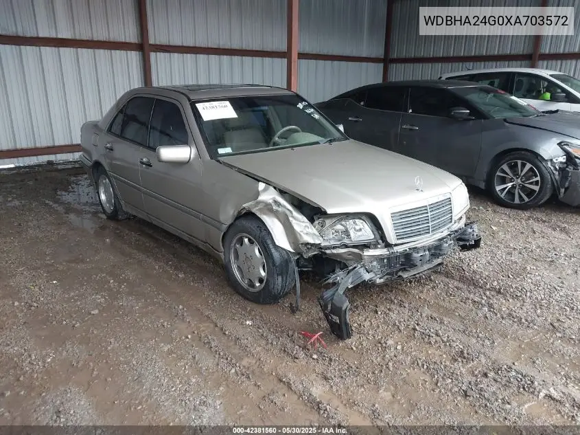 1999 Mercedes-Benz C 230 Kompressor VIN: WDBHA24G0XA703572 Lot: 42381560