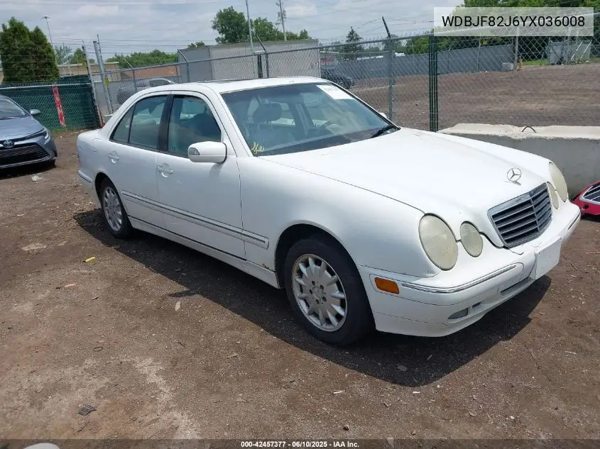 2000 Mercedes-Benz E 320 4M VIN: WDBJF82J6YX036008 Lot: 42457377