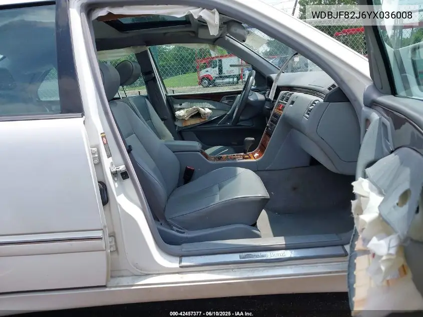 2000 Mercedes-Benz E 320 4M VIN: WDBJF82J6YX036008 Lot: 42457377