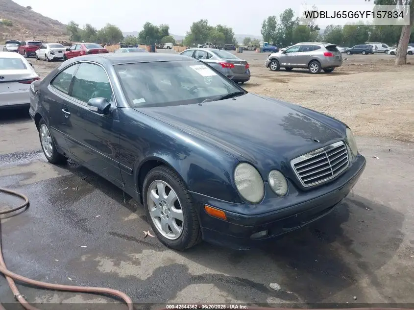 2000 Mercedes-Benz Clk 320 VIN: WDBLJ65G6YF157834 Lot: 42544362