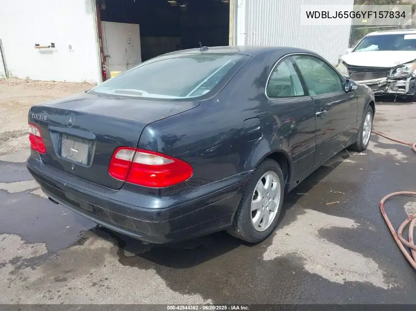 2000 Mercedes-Benz Clk 320 VIN: WDBLJ65G6YF157834 Lot: 42544362