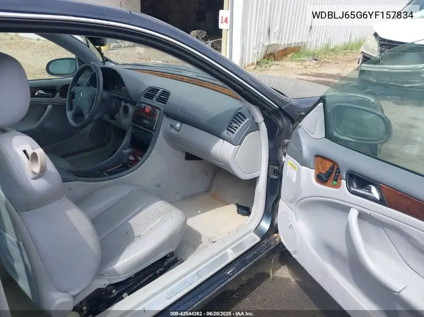 2000 Mercedes-Benz Clk 320 VIN: WDBLJ65G6YF157834 Lot: 42544362