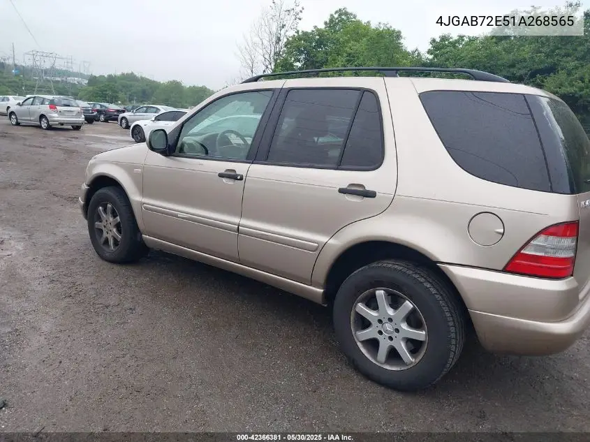 2001 Mercedes-Benz Ml 430 VIN: 4JGAB72E51A268565 Lot: 42366381