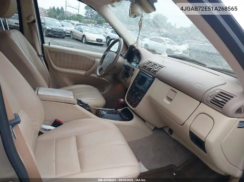 2001 Mercedes-Benz Ml 430 VIN: 4JGAB72E51A268565 Lot: 42366381