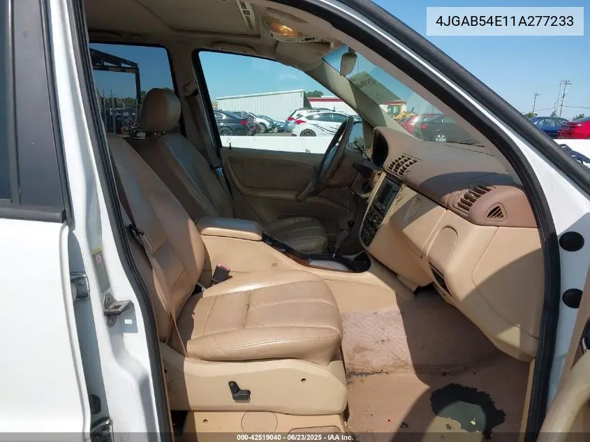 2001 Mercedes-Benz Ml 320 VIN: 4JGAB54E11A277233 Lot: 42519040