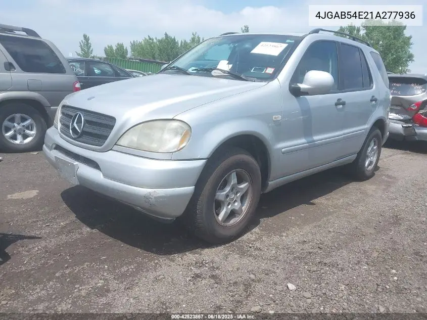 2001 Mercedes-Benz Ml 320 VIN: 4JGAB54E21A277936 Lot: 42523867