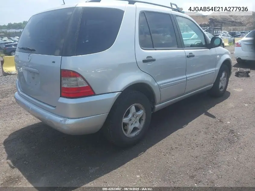 2001 Mercedes-Benz Ml 320 VIN: 4JGAB54E21A277936 Lot: 42523867