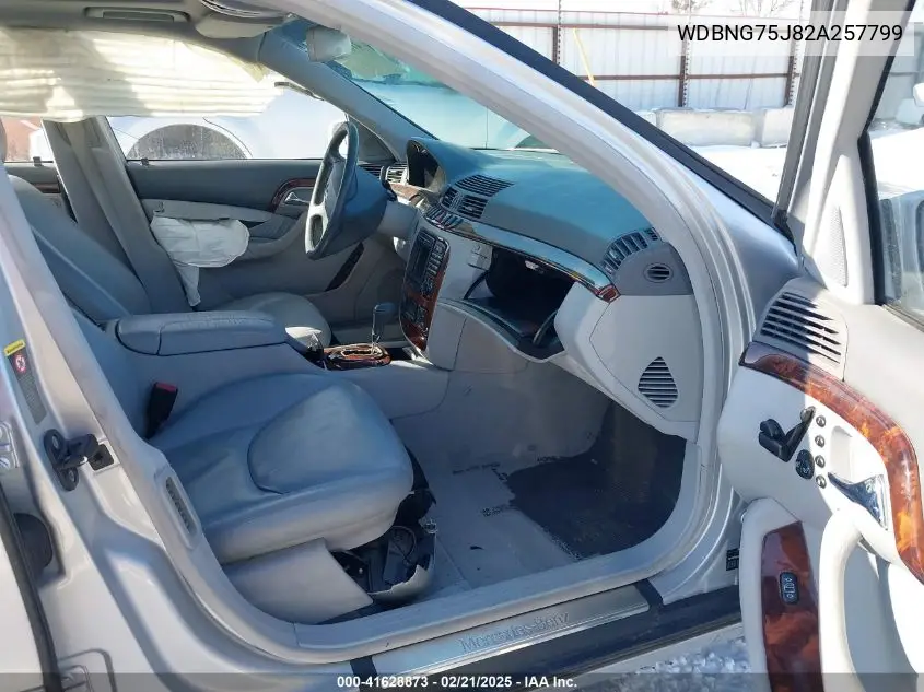 2002 Mercedes-Benz S 500 VIN: WDBNG75J82A257799 Lot: 41628873
