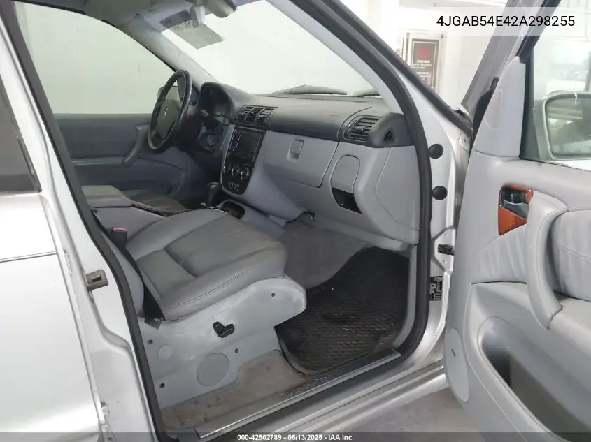 2002 Mercedes-Benz Ml 320 VIN: 4JGAB54E42A298255 Lot: 42502789
