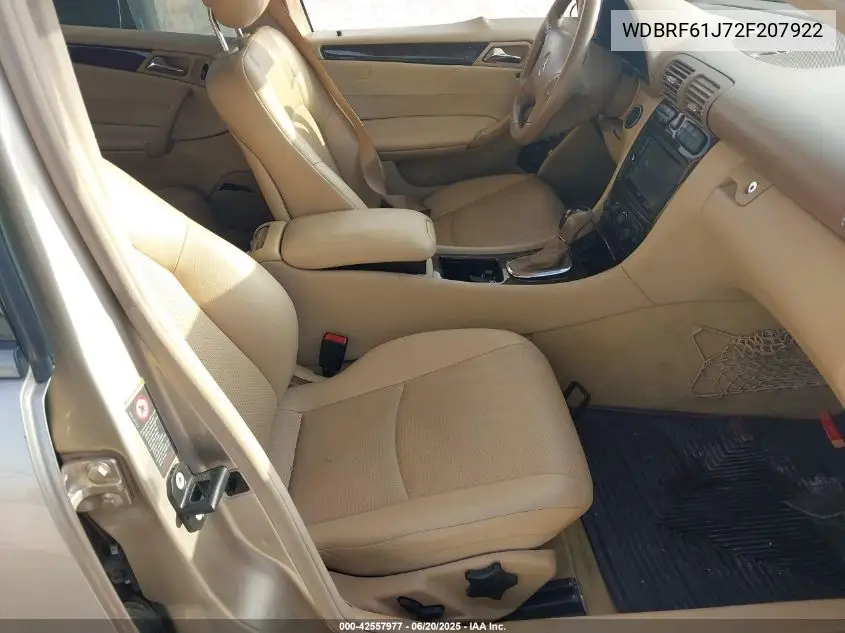 2002 Mercedes-Benz C 240 VIN: WDBRF61J72F207922 Lot: 42557977