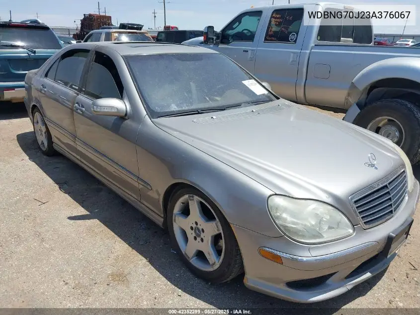 2003 Mercedes-Benz S 430 VIN: WDBNG70J23A376067 Lot: 42352299