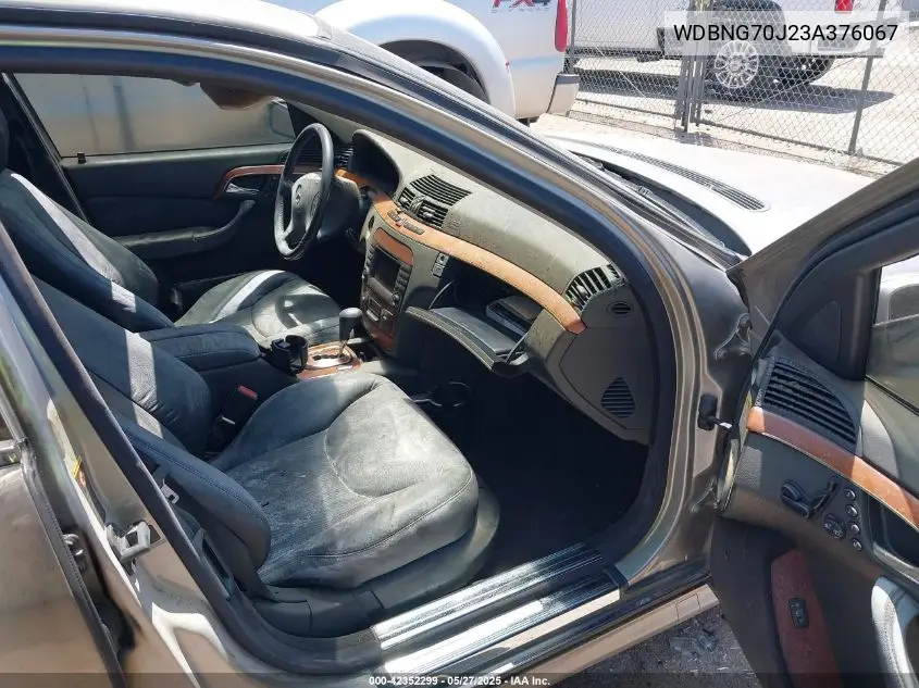 2003 Mercedes-Benz S 430 VIN: WDBNG70J23A376067 Lot: 42352299