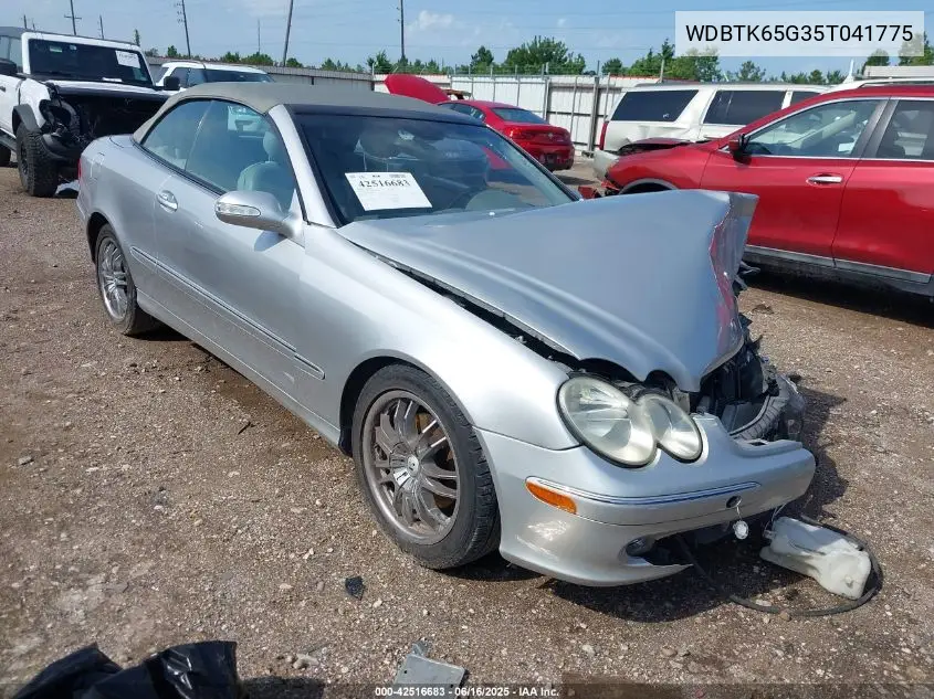 2005 Mercedes-Benz Clk 320 VIN: WDBTK65G35T041775 Lot: 42516683