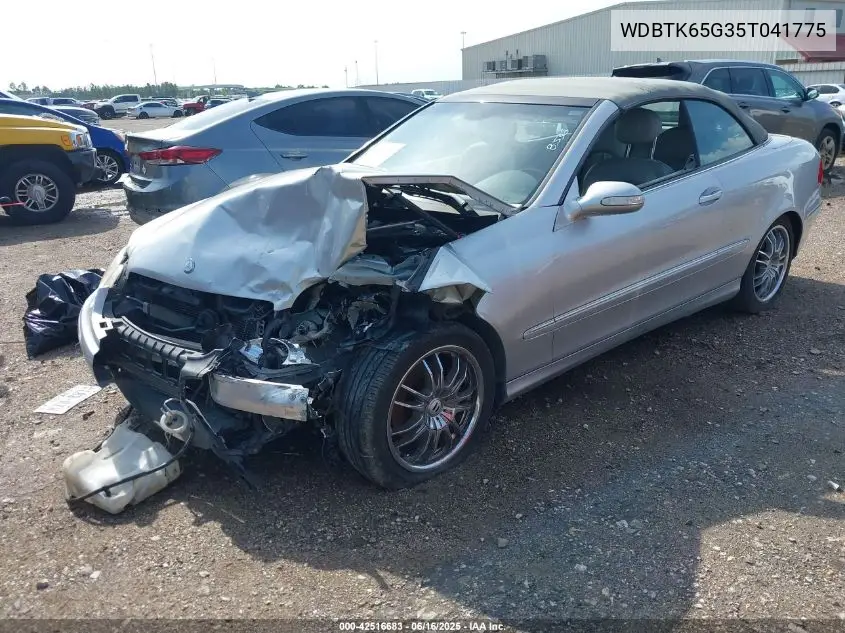 2005 Mercedes-Benz Clk 320 VIN: WDBTK65G35T041775 Lot: 42516683