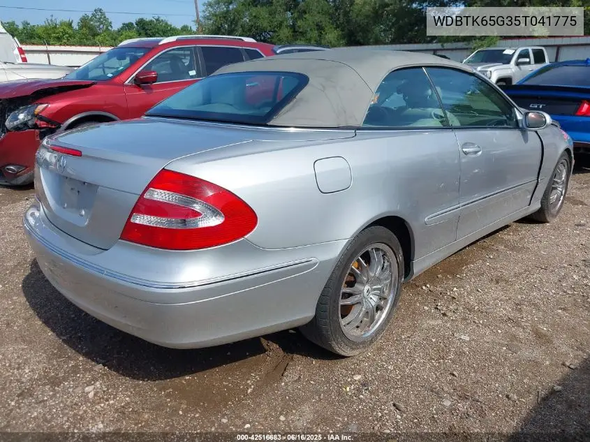 2005 Mercedes-Benz Clk 320 VIN: WDBTK65G35T041775 Lot: 42516683
