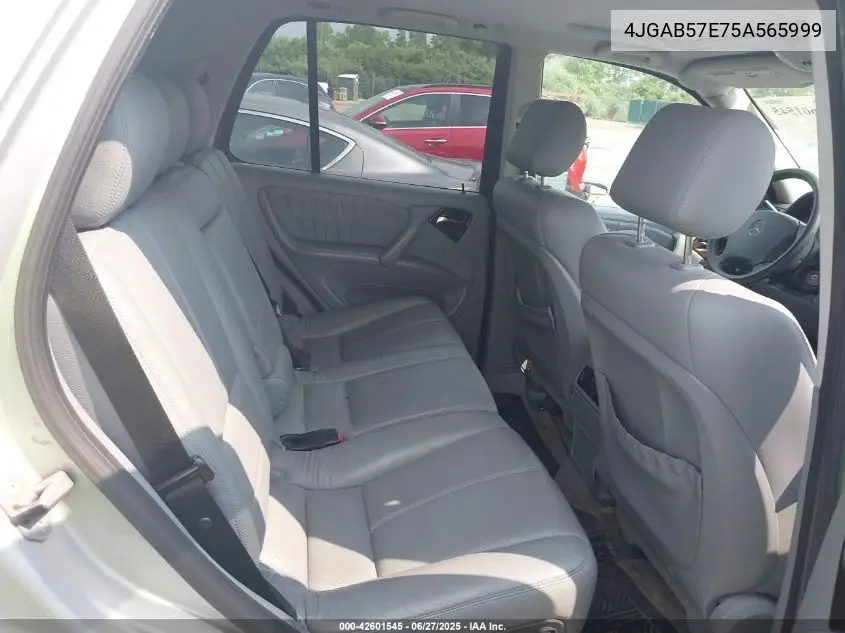 2005 Mercedes-Benz Ml 350 4Matic VIN: 4JGAB57E75A565999 Lot: 42601545