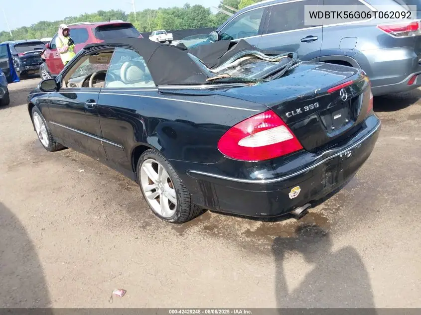 2006 Mercedes-Benz Clk 350 VIN: WDBTK56G06T062092 Lot: 42429248