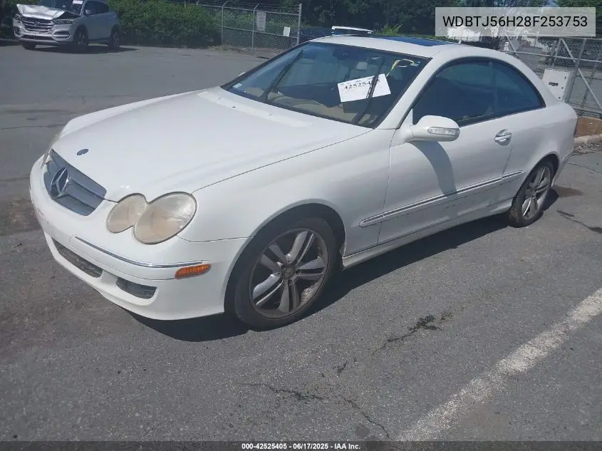 2008 Mercedes-Benz Clk 350 VIN: WDBTJ56H28F253753 Lot: 42525405