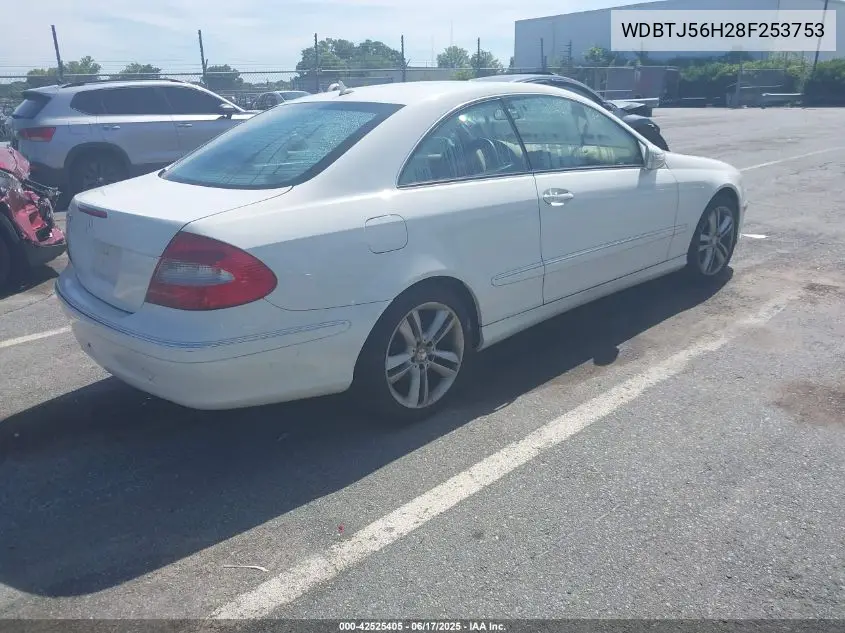 2008 Mercedes-Benz Clk 350 VIN: WDBTJ56H28F253753 Lot: 42525405