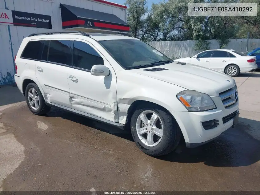2008 Mercedes-Benz Gl 450 4Matic VIN: 4JGBF71E08A410292 Lot: 42538845